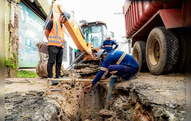 A alteração faz parte dos serviços de saneamento realizados pelo Governo do Pará na capital paraense.