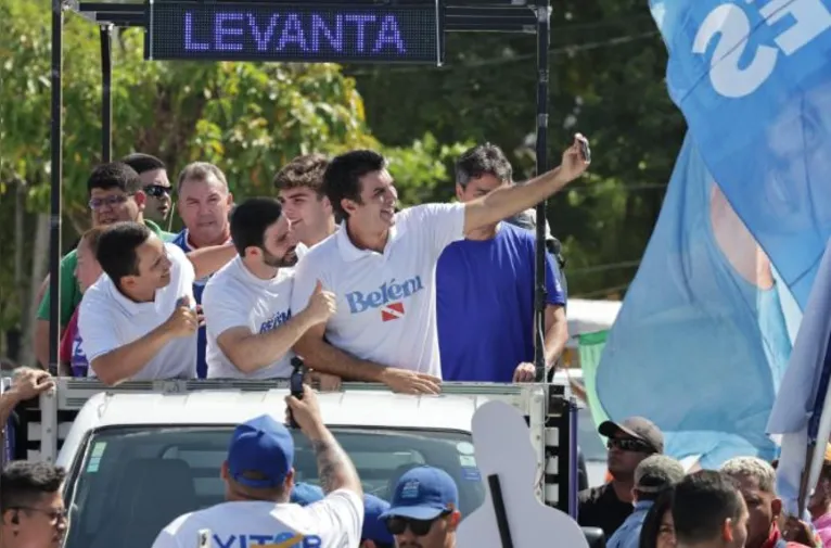 O candidato fez grande campanha em Belém