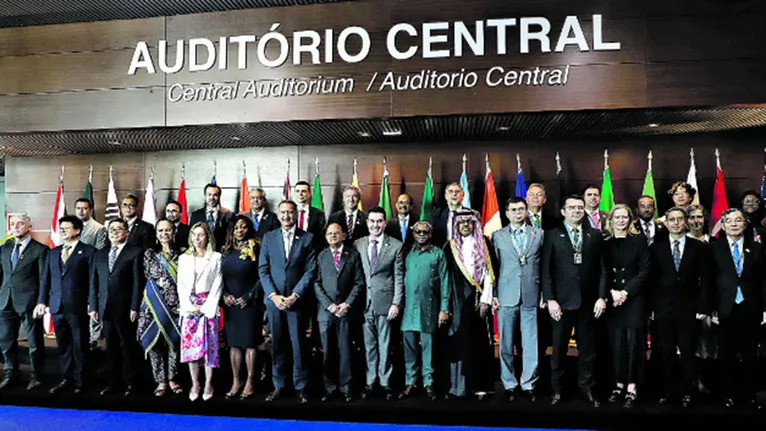 Os representantes dos países se reuniram por três dias para debates no Hangar Centro de Convenções