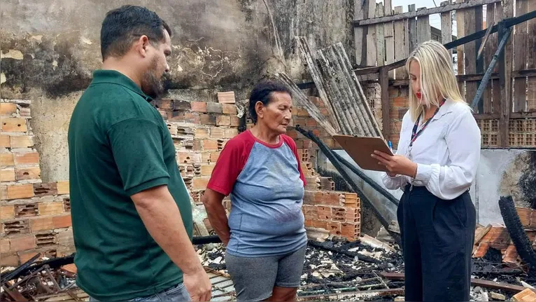 A catadora Maria Moraes, atendida pelo Governo do Pará