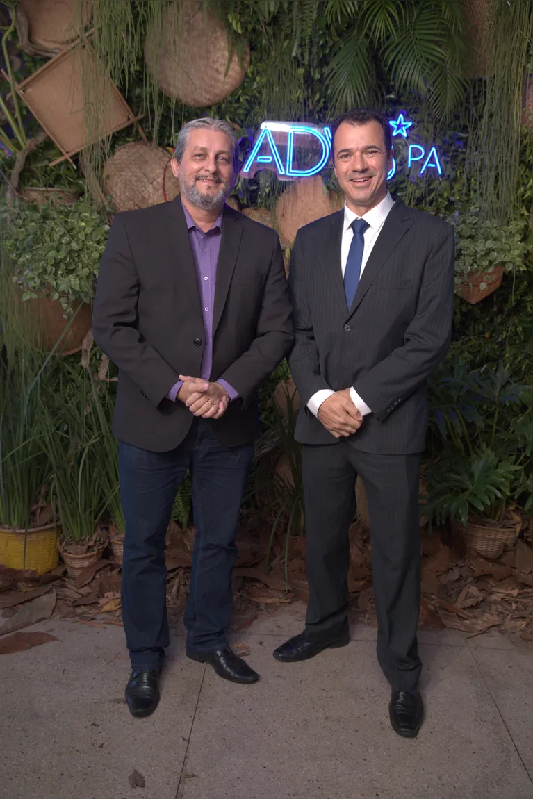 Emerson Rodrigues (gerente geral das concessionárias RR Chevrolet) e Alann Rezende (Presidente da ADVB-PA)