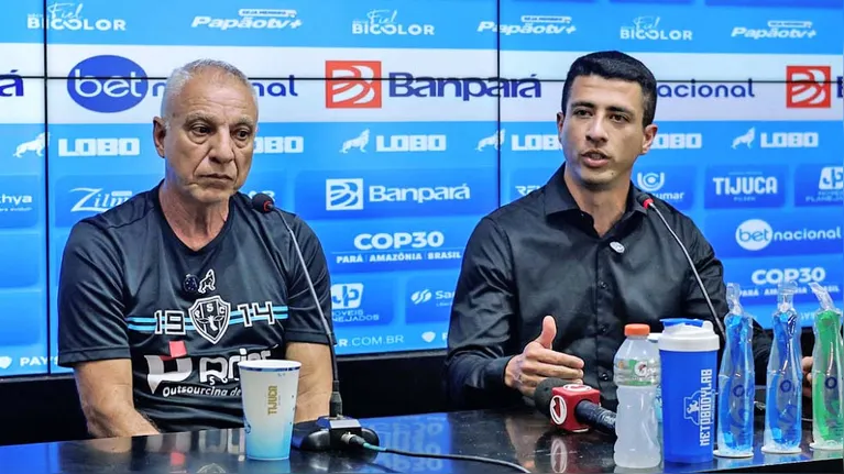 Márcio Fernandes e Felipe Albuquerque estão atualmente nos cargos de técnico e executivo, respectivamente