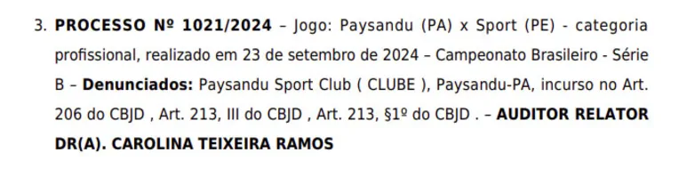 Indisciplina da torcida leva Paysandu ao banco dos réus 