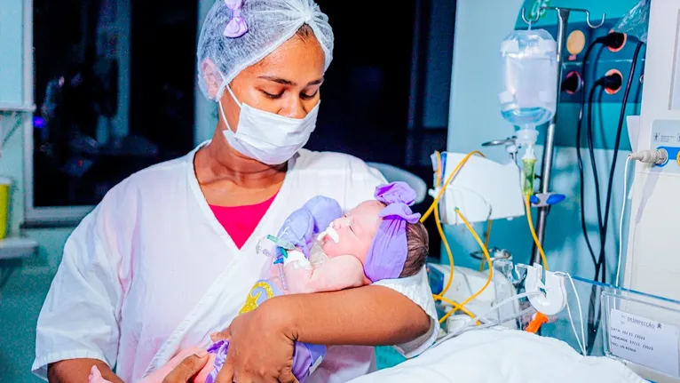 Kaylenn Nascimento,  enfermeira neonatal que atua no HRPS e foi palestrante na ação.