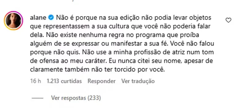 Ex-BBBs Alane Dias e Hadson Nery trocam farpas: "personagem"