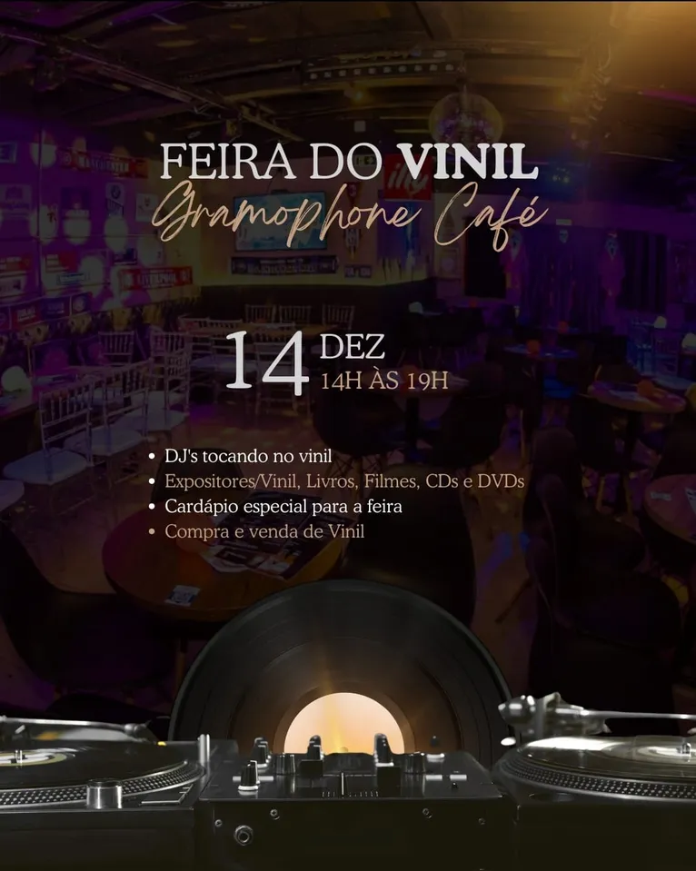 Feira gratuita de Vinil terá livros e discotecagem em Belém