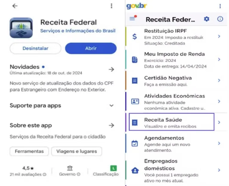 Recibo médico só poderá ser eletrônico pelo app da Receita