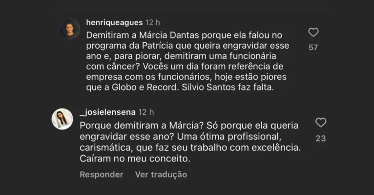 Motivo da demissão de Marcia Dantas é revelado. Saiba mais!