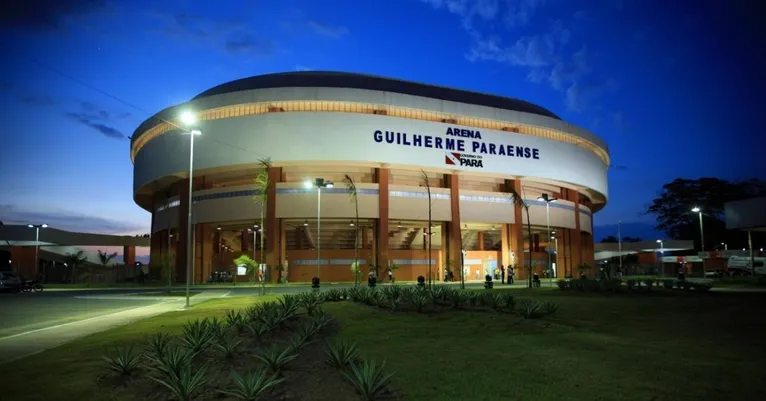 A Arena do Mangueirinho, em Belém (PA), se prepara para sediar a Superliga de Vôlei