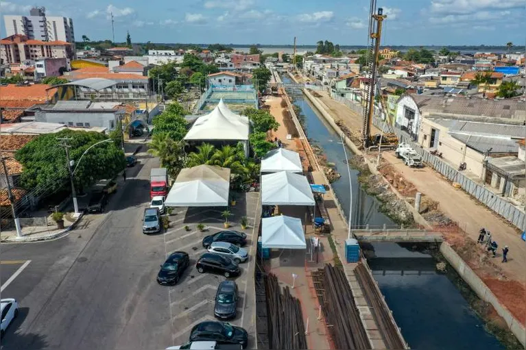 O canal da Avenida Tamandaré tem cerca de 1,4 quilômetro de extensão.