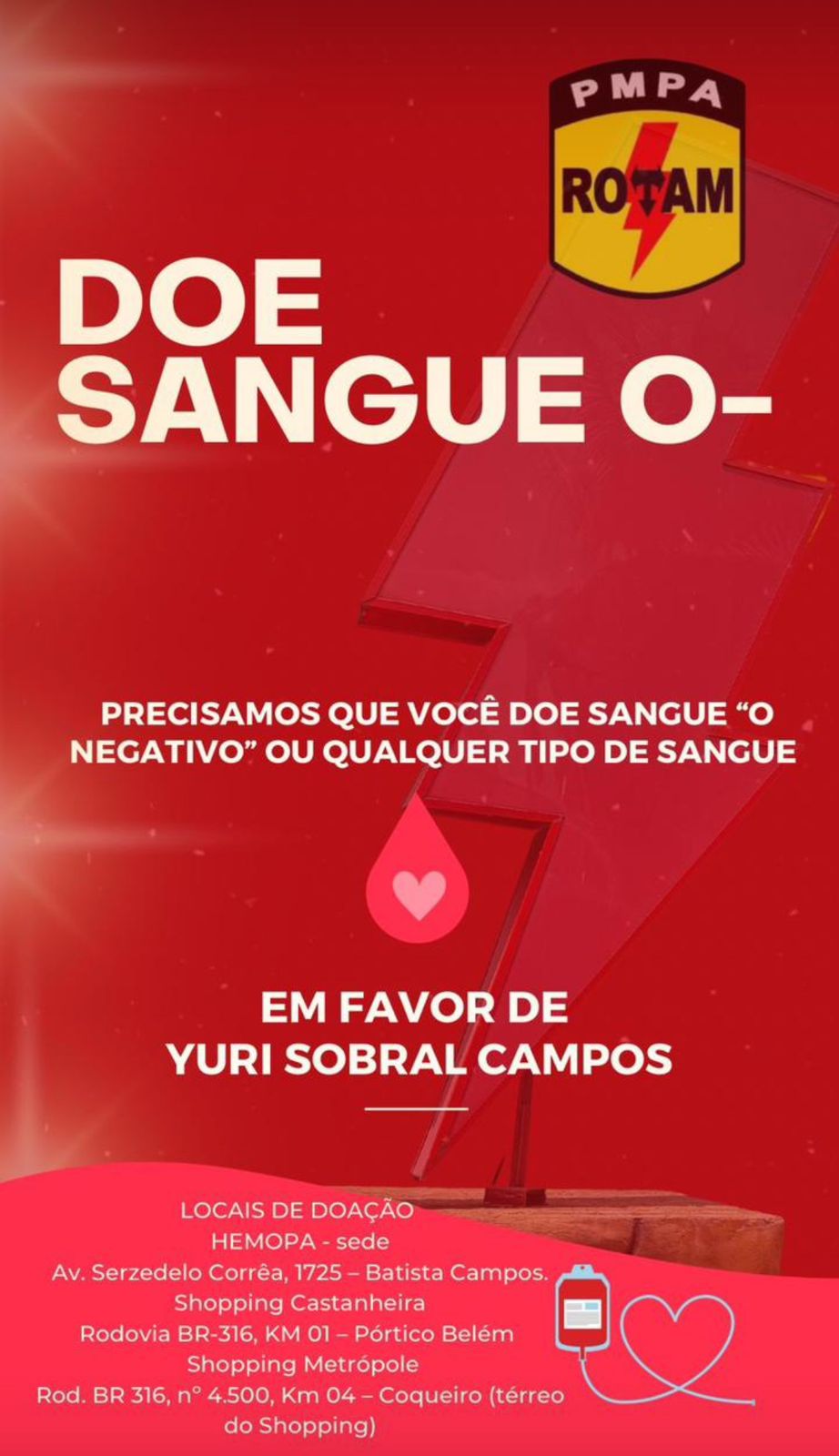 Doe em favor de Yuri Sobral Campos