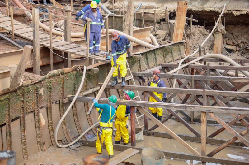 O projeto da construção do parque linear envolve 1,2 quilômetros de canal