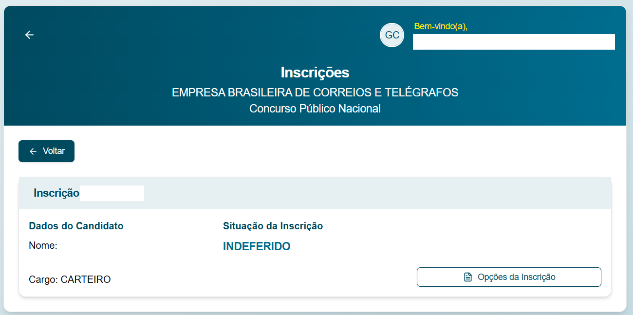 Correios: prazo para contestar inscrição vai até amanhã (28)