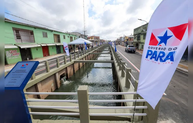 Na área de saneamento, o Governo investe na revitalização das bacias do Tucunduba, Una e Tamandaré, com intervenções em 13 canais.