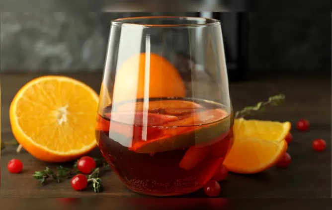 Sangria sem álcool.