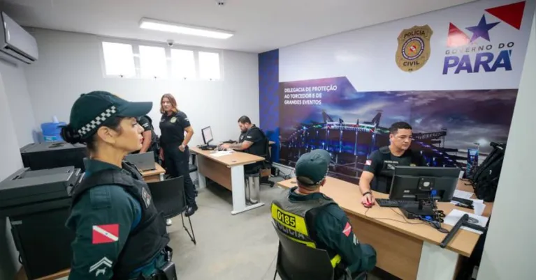 No estádio, será garantida a agilidade no atendimento à população, caso seja necessário registrar ocorrências.