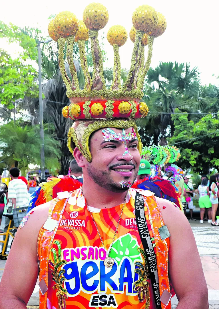 O músico Augusto Neto, 39, saiu de Icoaraci para se divertir.