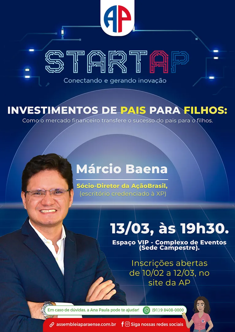 StartAP 2025 aborda o sucesso financeiro de pai para filho