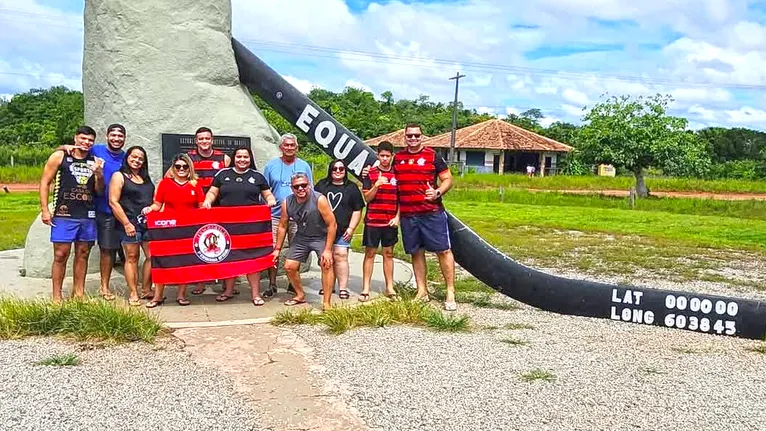 Flamenguistas de Roraima em viagem para acompanhar o clube