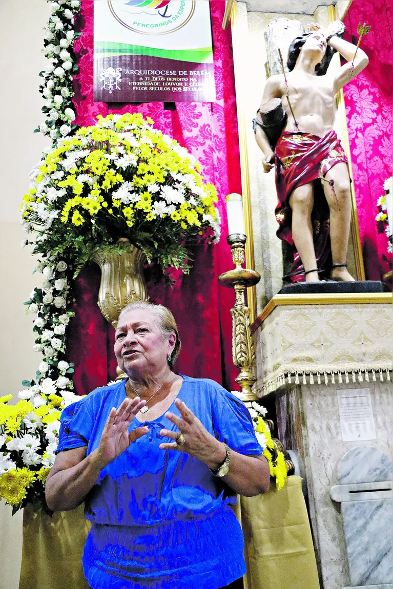 Maria Neide Cunha, coordenadora da festividade do santo