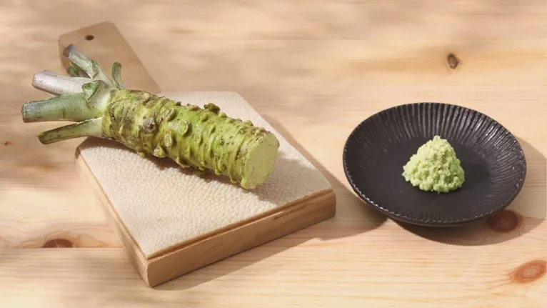 Cultivado em condições específicas de solo e clima no Japão, o Eutrema wasabi pode levar anos para atingir o ponto ideal de colheita.