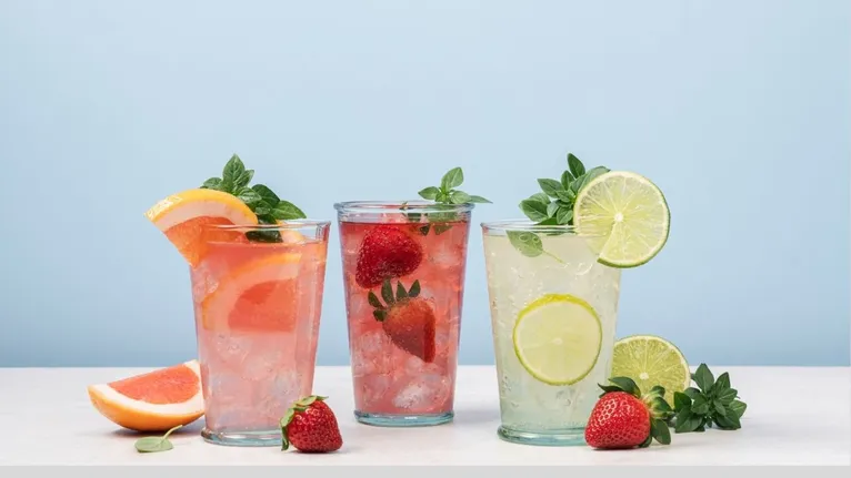 Drink refrescante de frutas.