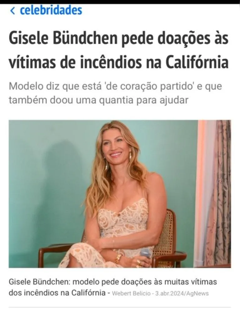 Tuca Andrade manda Gisele Bündchen ir à merda