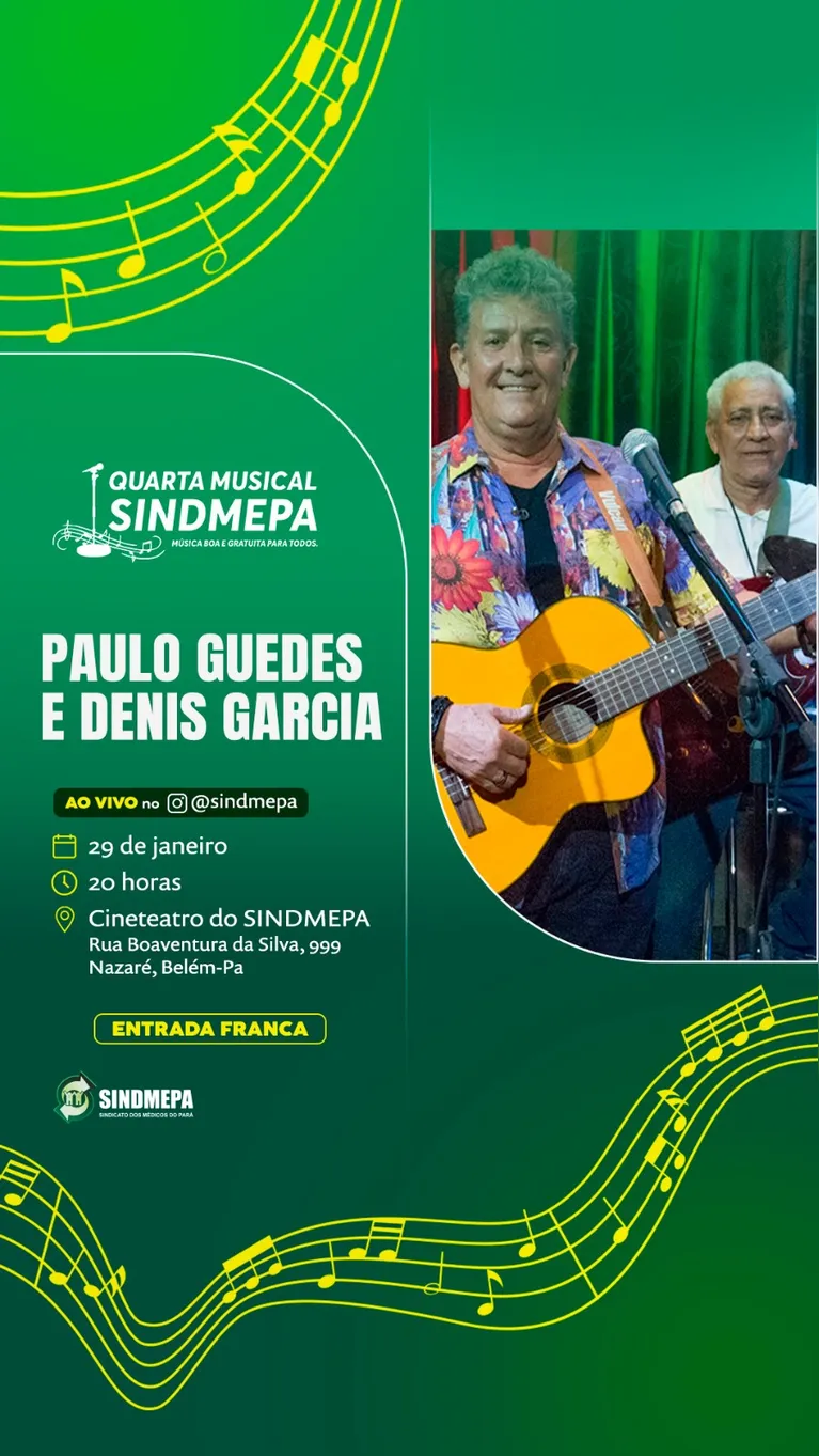 Duo Dourado se apresenta com show gratuito em Belém