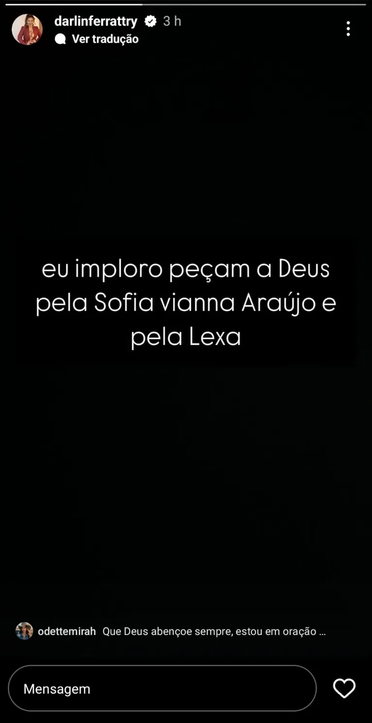 Esposo e mãe de Lexa pedem oração pela cantora e a filha