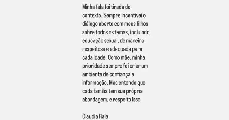 Claudia Raia fala sobre polêmica de vibrador para filha