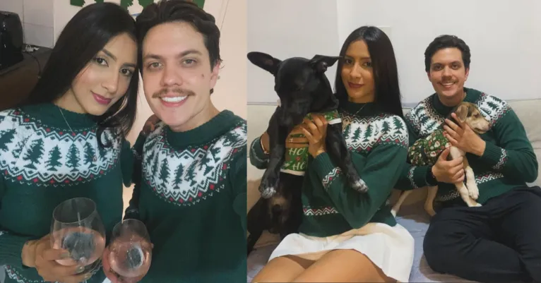 Lorena e Yago no natal de 2024