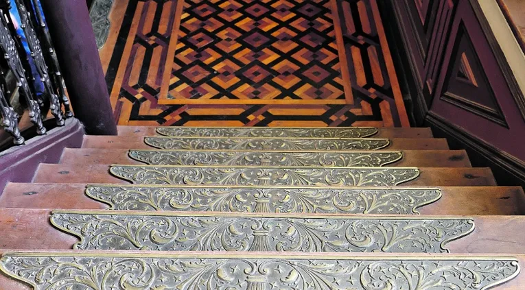 Detalhes da escadaria.