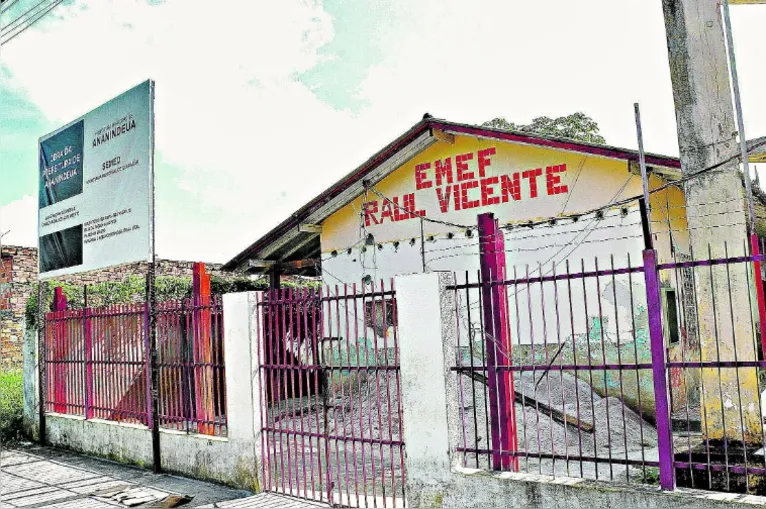 Reforma de escola não anda em Ananindeua.