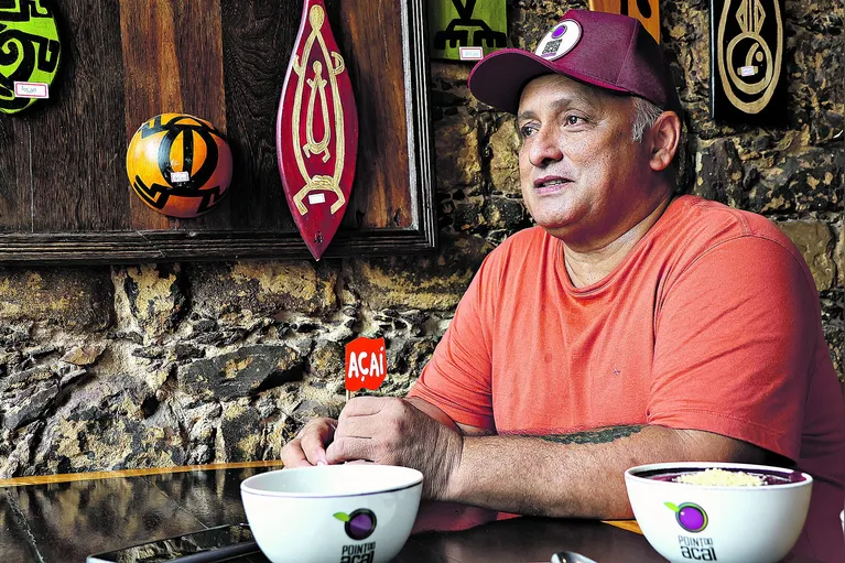 Nazareno Alves, proprietario do restaurante do Point do Açai. No aniversário de Belém, vamos falar com os proprietários de empreendimentos gastronômicos que são "a cara" da cidade para saber o que faz daquele espaço um pedaço da história e cultura da capital paraense.