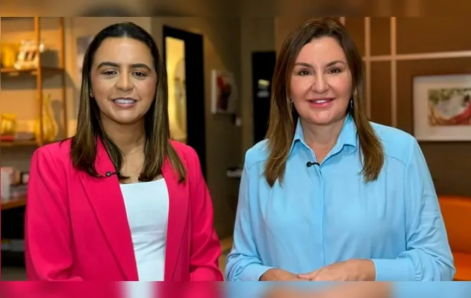 Hana Ghassan, vice-governadora do Pará (à direita) e Renata Coelho, diretora geral do Detran (à esquerda).