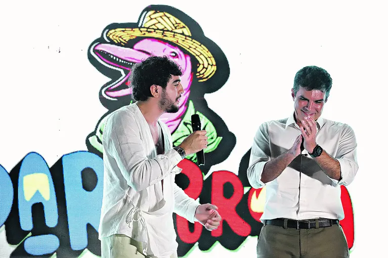 Atração principal do último dia de shows, o cantor Nattan esteve presente em uma casa de shows da capital paraense, no bairro do Reduto, onde ocorreu a divulgação das atrações nesta segunda-feira.