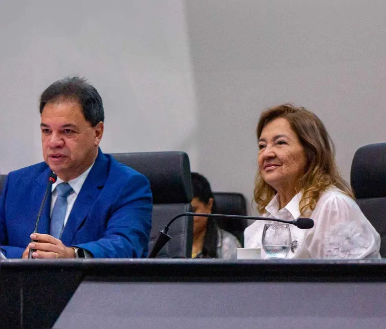 Deputado Chicão (MDB) e  deputada Maria do Carmo (PT)