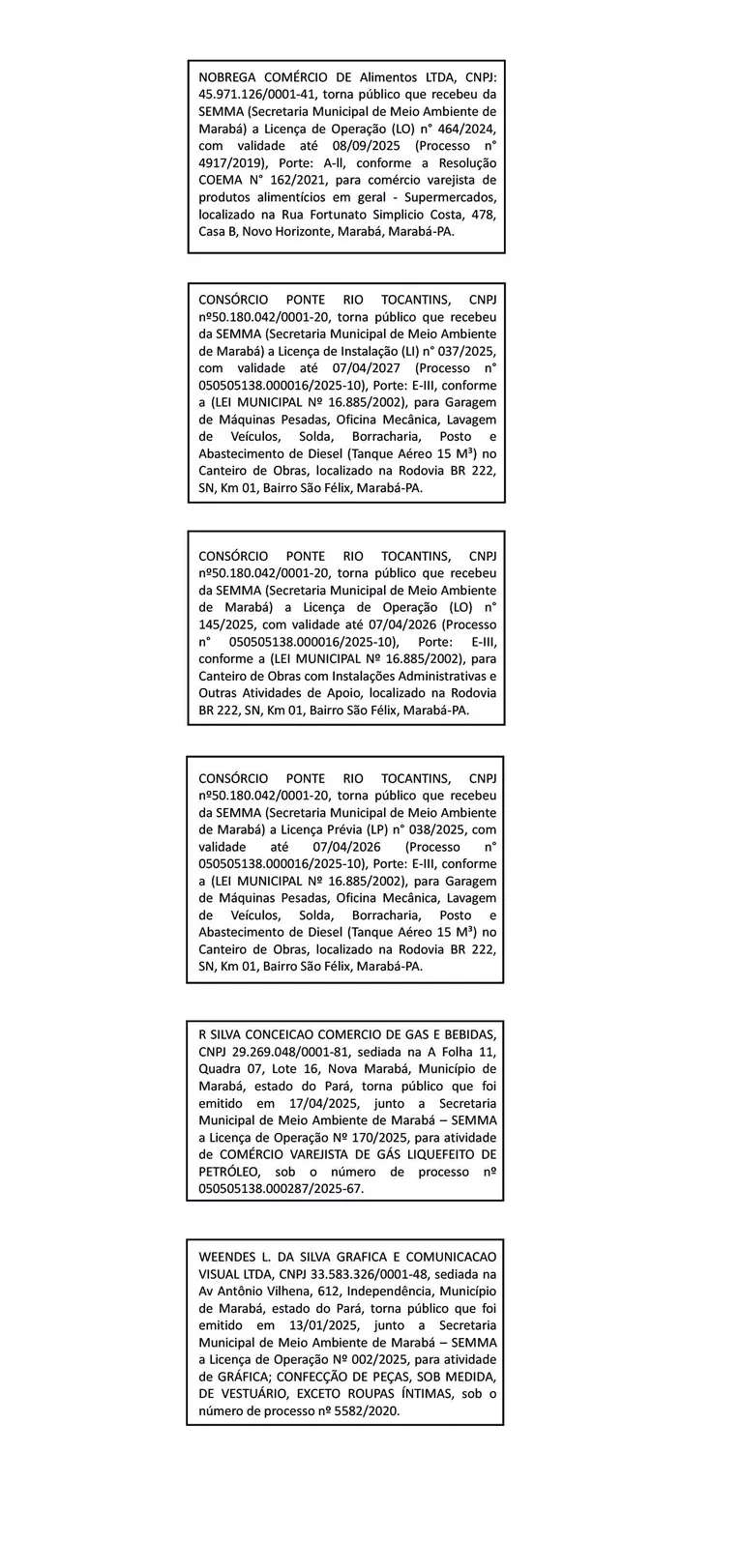 Confira os editais publicados nesta segunda-feira, 19/05