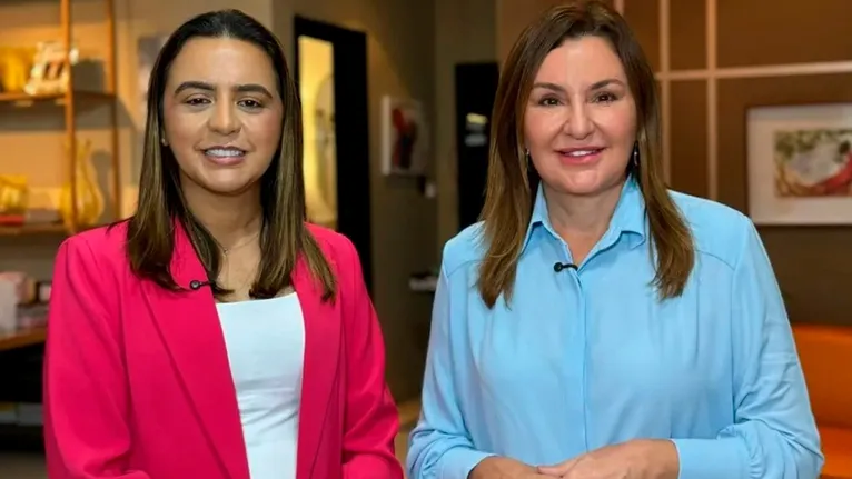 Hana Ghassan, vice-governadora do Pará (à direita) e Renata Coelho, diretora geral do Detran (à esquerda).