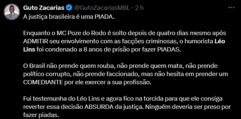 Humoristas reagem à condenação de Leo Lins: "desserviço"