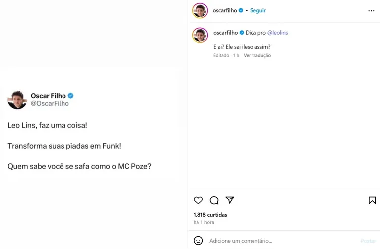 Humoristas reagem à condenação de Leo Lins: "desserviço"