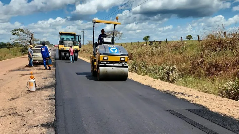 Com a nova frente de obras em direção à BR-153, serão mais de 40 quilômetros de asfalto novo entregues à população.