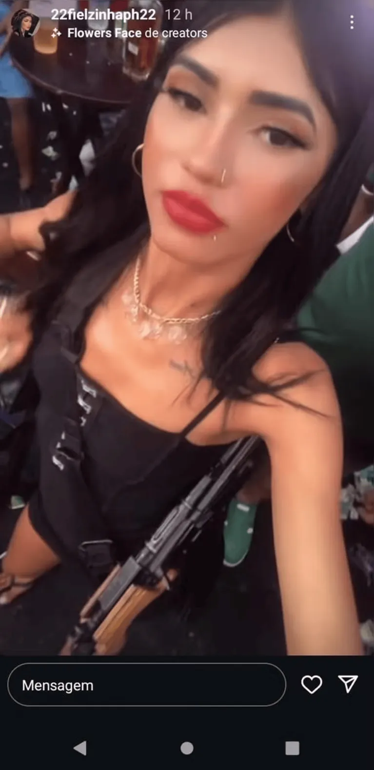 Bianca Duarte Franco, de 24 anos, conhecida como Anya, é presa em operação no Rio de Janeiro.