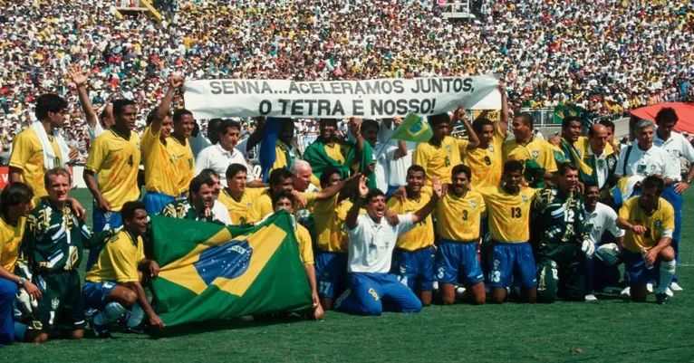 Seleção brasileira conquistava o treta meses após a morte de Senna.