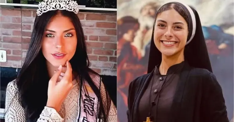 Antes de ser freira, Irmã Eva conquistou o título de Miss Continente Teen Sol Nascente.