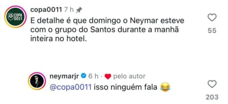 Neymar responde comentário sobre Santos e Kings League: “Isso ninguém fala”