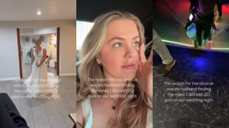 Influencer filma orgia com 20 homens e marido pede o divórcio