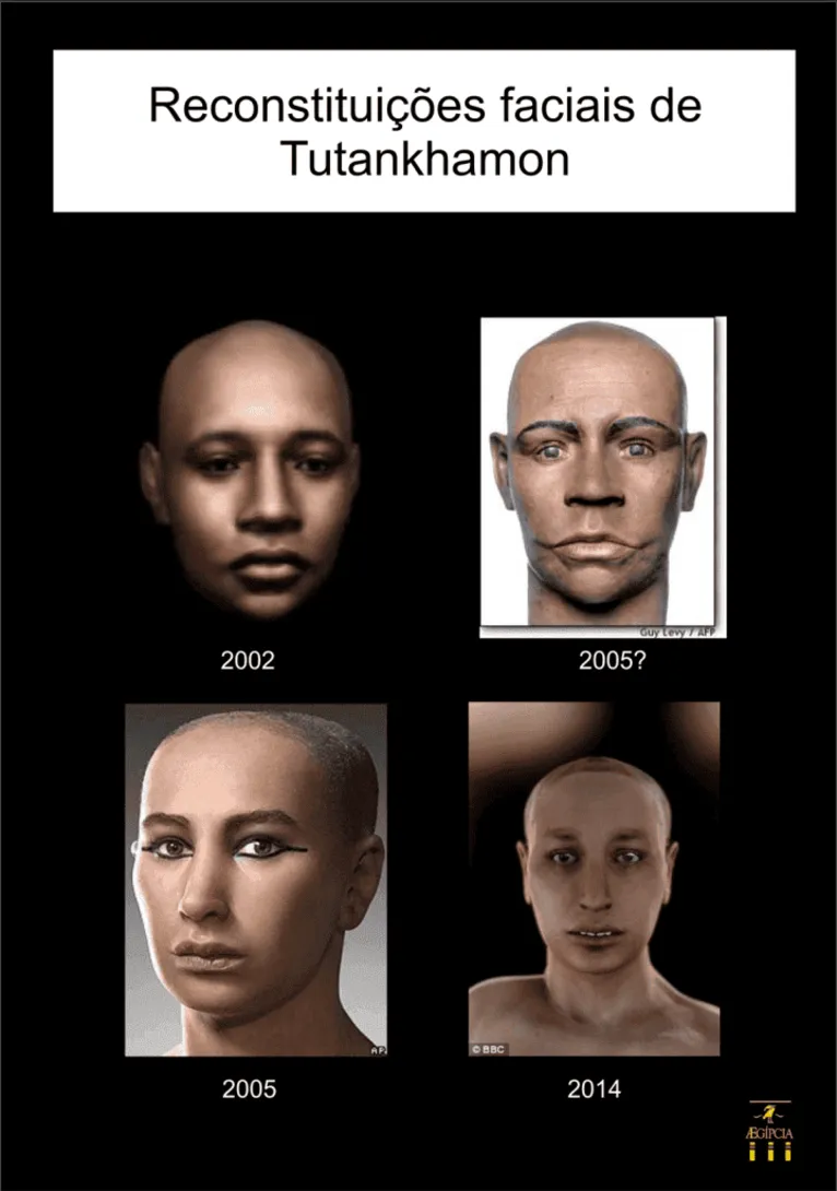 Cientistas divulgam reconstituição facial do Faraó Tutâncamon