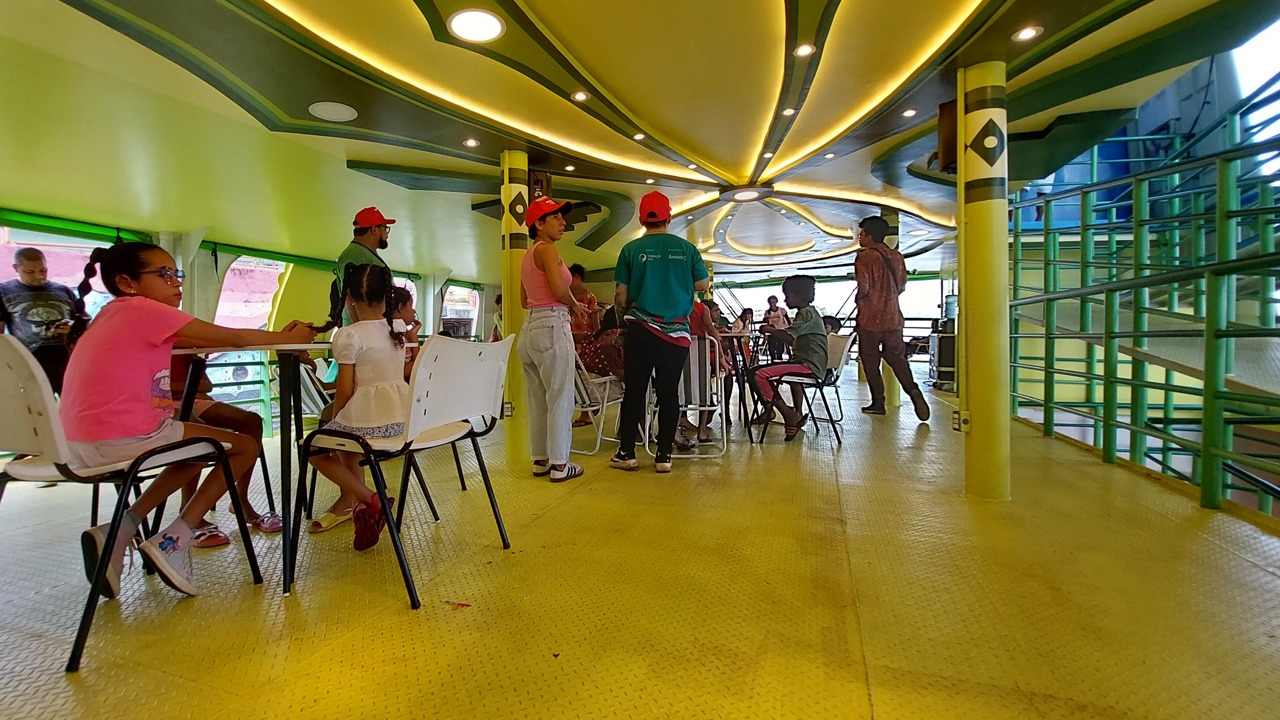 A proposta é transformar a embarcação em um espaço de aprendizado criativo.