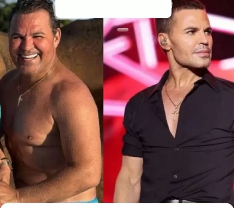 A diferença de peso do cantor surpreendeu os seguidores de Mariana.